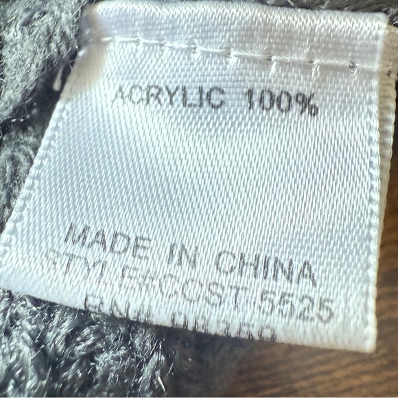 Rhapsody Cardigan Hoodie Sweater Open Front Womens Small Gray Grunge Goth Vibe - Picture 12 of 12